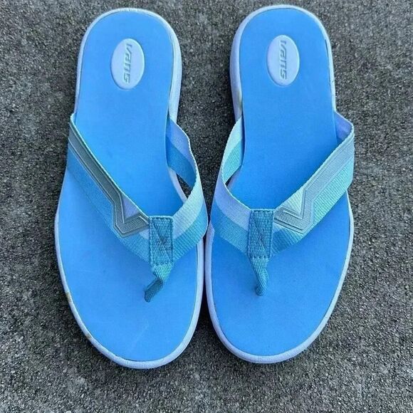 Vans Sandals Blue Women’s Size 7 - Picture 1 of 11
